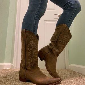 Authentic Leather Cowgirl Boots